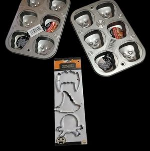 Halloween Baking Pan Bundle & Cookie Molds